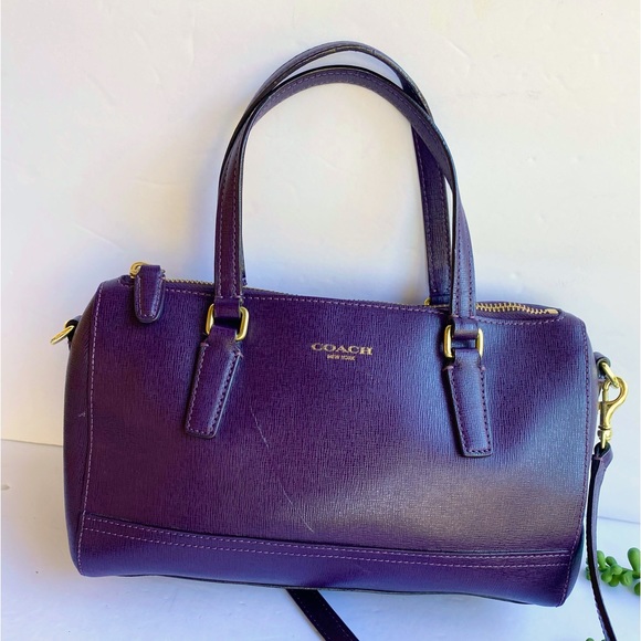 Coach Handbags - Coach Purple Bennett Satchel Crossbody